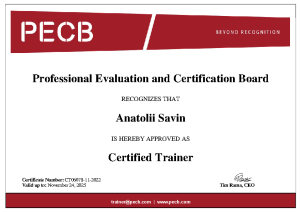 PECB Certified Trainer