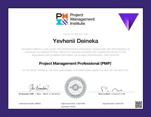 Project Management Professional (PMP)