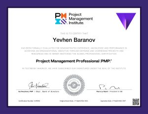 Project Management Professional (PMP)